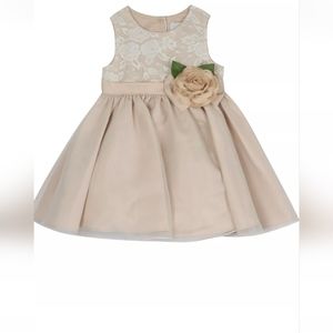Toddler 18 m sleeveless beige/light brown dress